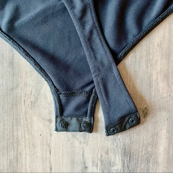 FREE PEOPLE Bodysuit | NWOT | Strappy Basique | Black | Size S | - Picture 9 of 9